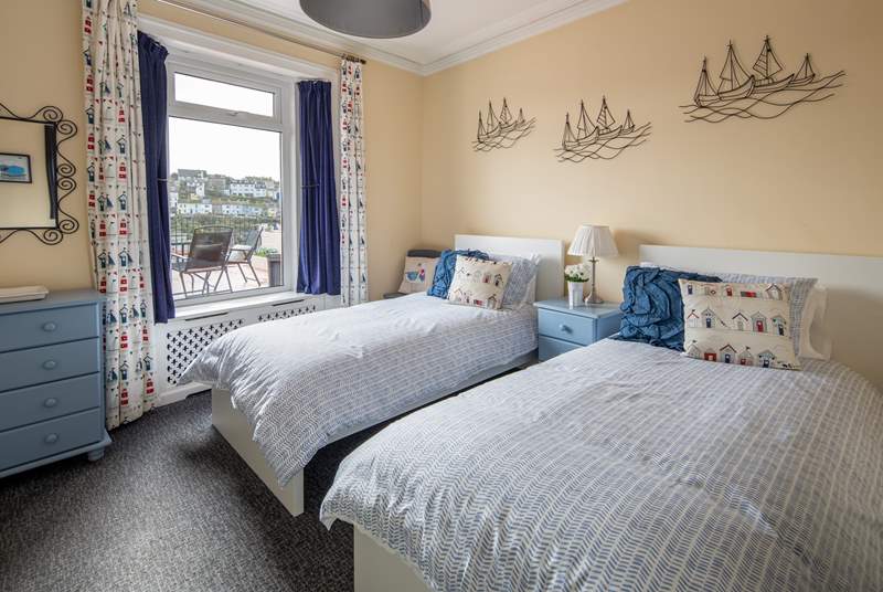 Bedroom 1 is home to these gorgeous twin beds, located on the ground floor.