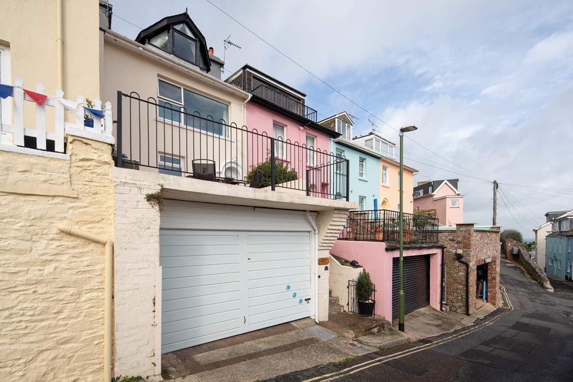 Not only do you have incredible views, you have the private use of the garage (the white garage doors belong to Harbour Watch). No parking battles for you!