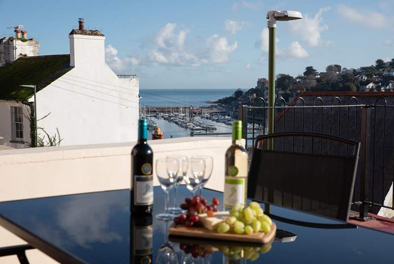 Dining al fresco with such an incredible view certainly makes you feel as though you have VIP seats.