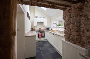 Beautiful original stonework can still be seen at this fabulous cottage.