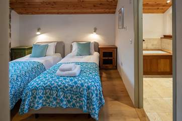 Bedroom 2 is home to these fabulous twin beds.