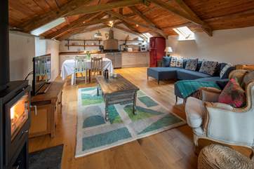 The first floor offers a fabulous open plan living arrangement.