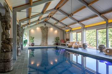 Fabulous indoor heated swimming pool.