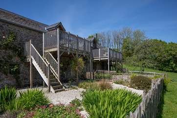 The fully enclosed garden.