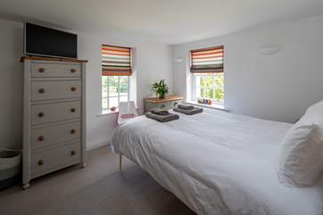 Plenty of space to unwind and unpack in the master bedroom.