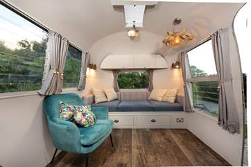 Snuggle up in the sitting-area of an evening.