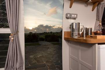 Enjoy the stunning views across the Glynn Valley from inside and out.