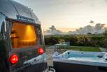 An Airstream with a view (and a hot tub!).