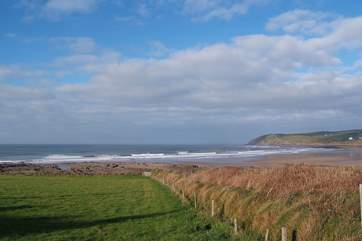 There are so many wonderful beaches within easy reach - this is Croyde Beach.