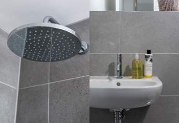 The family bathroom with the finest fixtures and fittings. Perfect for that post beach shower.
