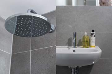 The family bathroom with the finest fixtures and fittings. Perfect for that post beach shower.