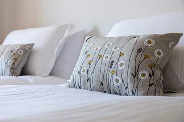Beautiful linens await you.