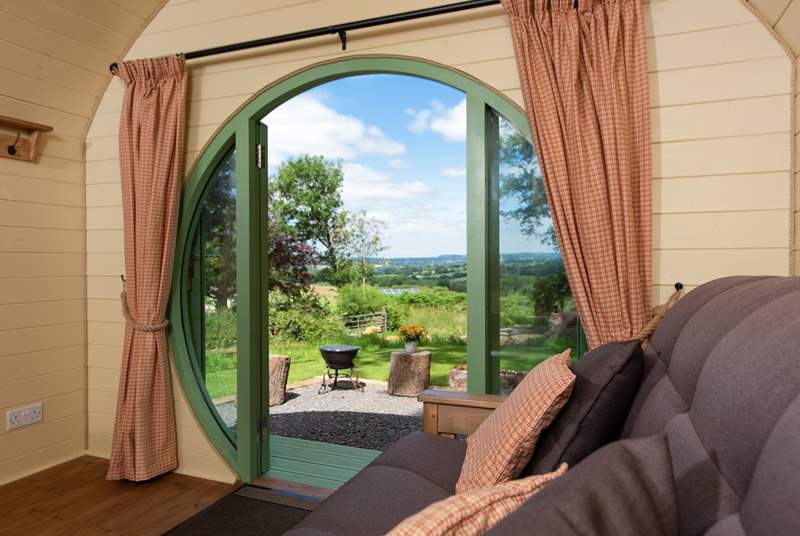 With the most spectacular views across open countryside.