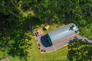 Pendragon Pod, a unique setting for a get away from it all holiday.