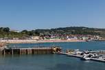 Lyme Regis is a delightful town with a lovely beach.