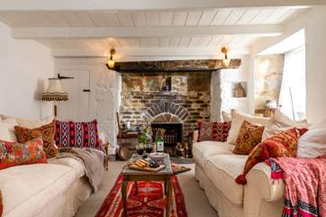 What a warm welcome at Chynhalls Farm House.