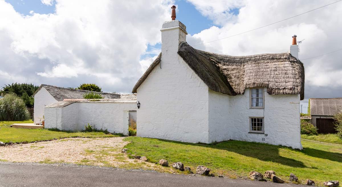 The coast path is a stone's throw from your front door along the lane (seen in this image), there is also a lane behind the cottage leading to a small one acre caravan park which is tucked away. 