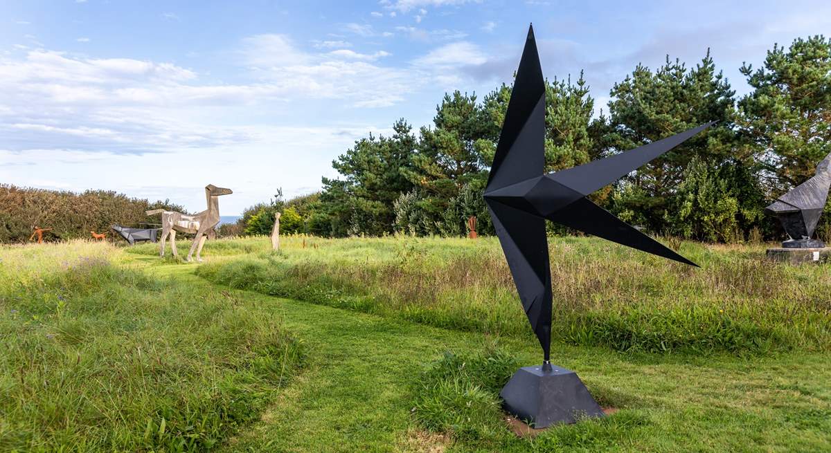 Wander along the coast path and find Terence Coventry Sculpture Park. 