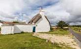 Looking down the lane where the South West Coast Path runs.  - Thumbnail Image