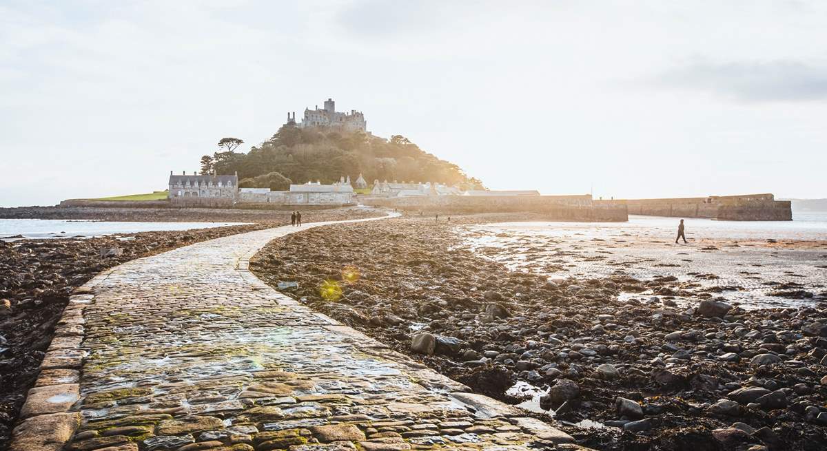 St Michael's Mount is one of Cornwall's most iconic sights and only a short drive away from Chynhalls Farm House.