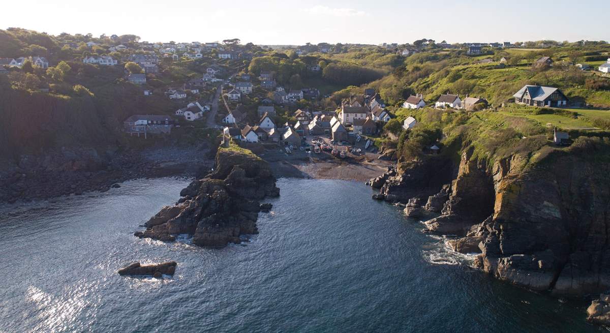 The picturesque Cadgwith cove is just around the corner and definitely worth an explore on holiday at Chynhalls Farm House.