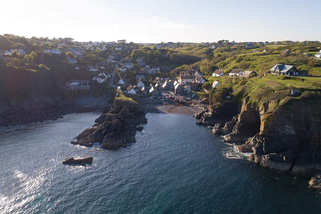 The picturesque Cadgwith cove is just around the corner and definitely worth an explore on holiday at Chynhalls Farm House.