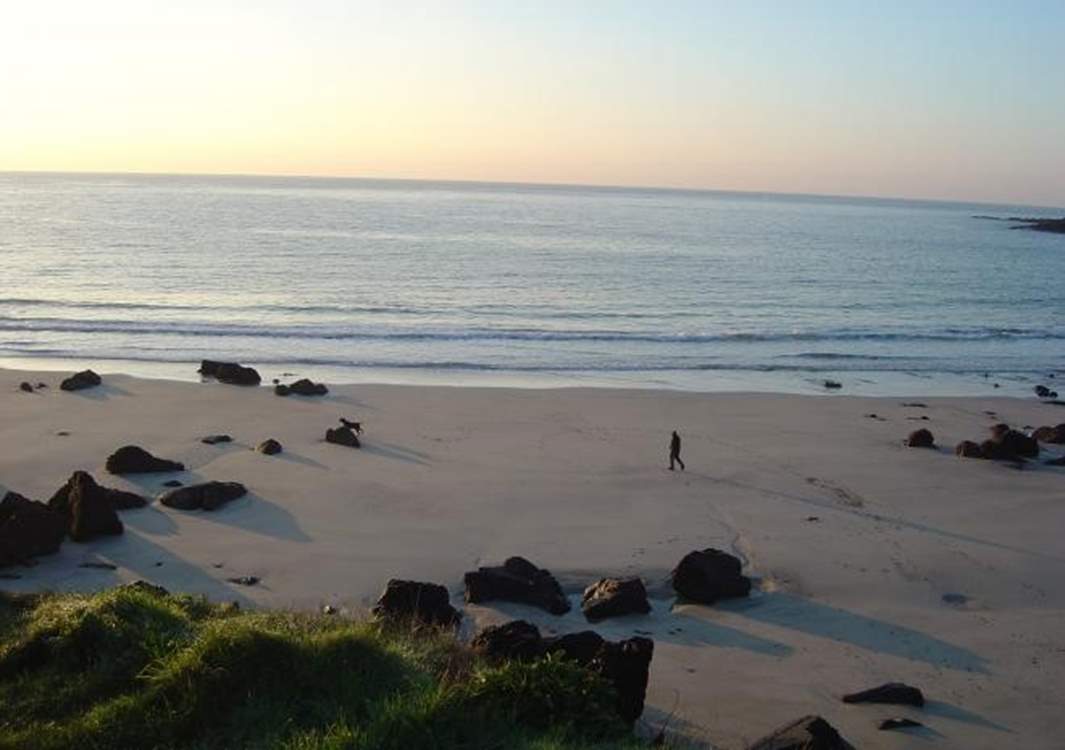 The beach is lovely at low tide, enjoy taking a blustery walk in the winter.