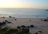 The beach is lovely at low tide, enjoy taking a blustery walk in the winter.