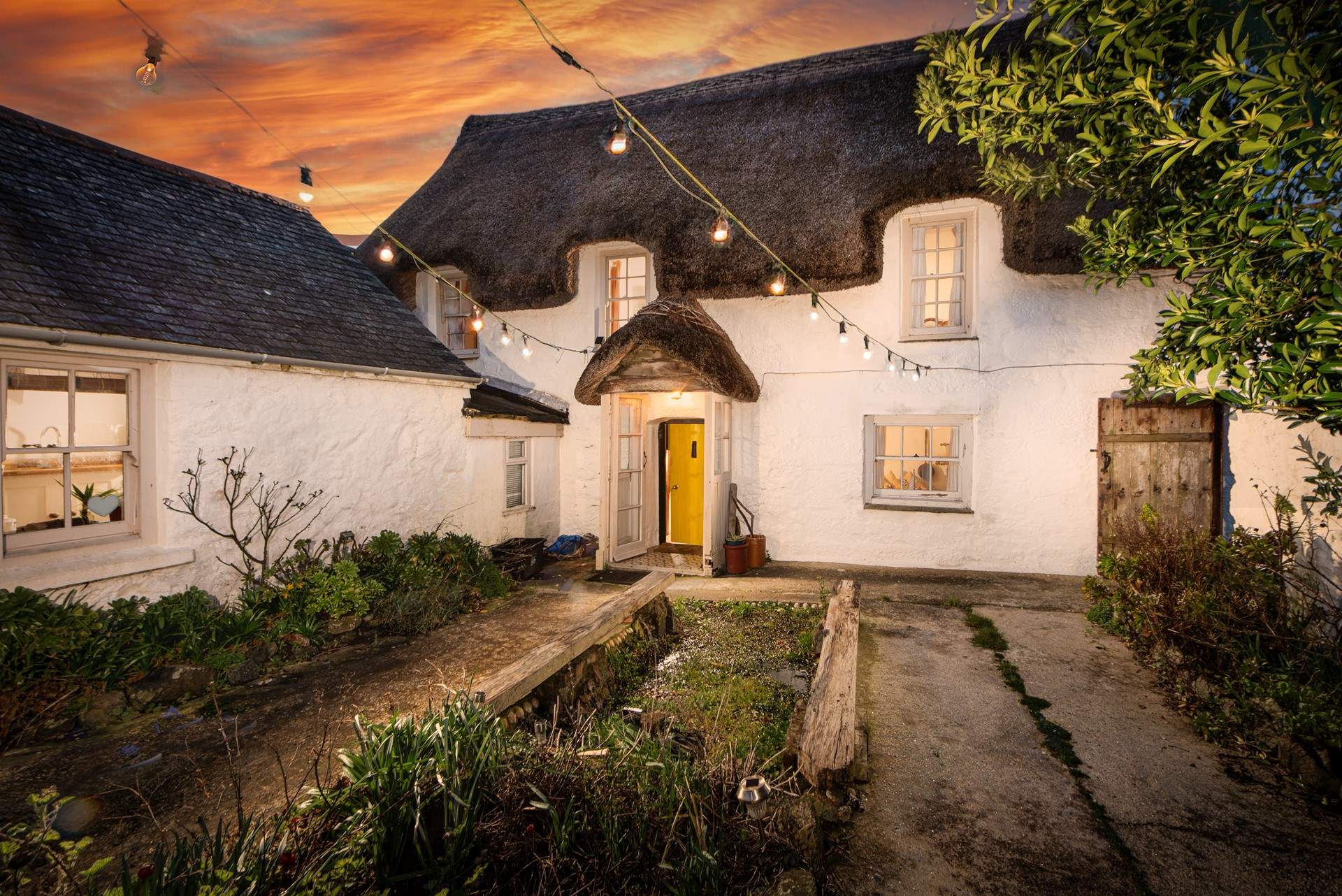 The courtyard in the evenings is truly captivating, and sheltered from the elements.
