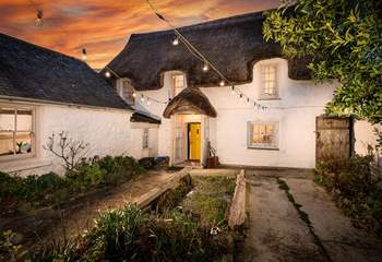 The courtyard in the evenings is truly captivating, and sheltered from the elements.