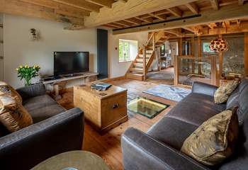 The stunning sitting-room is on the first floor.