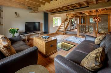 The stunning sitting-room is on the first floor.