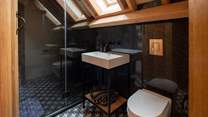 A modern and luxurious en suite shower-room.