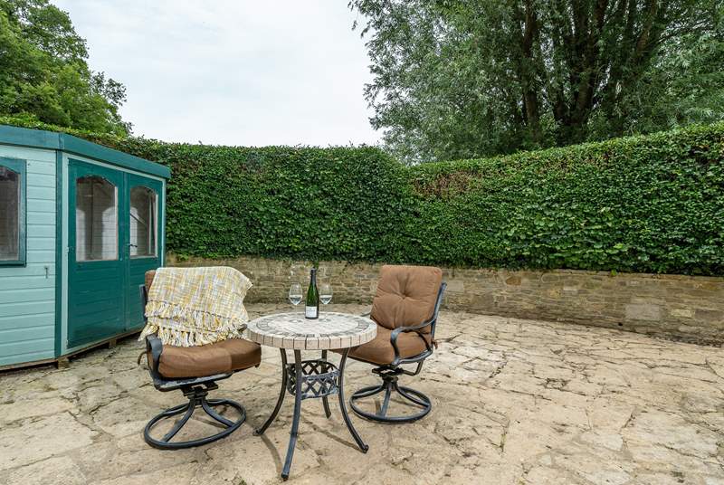 As well as the lawned garden, there is also a sunny terrace to enjoy.
