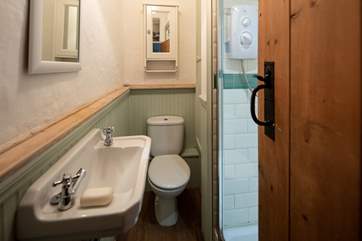 The shower-room is fully functional, however is rather snug.