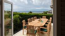 What a fabulous spot to enjoy a spot of dining al fresco.