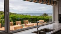 Even washing up is a pleasure with views like this!