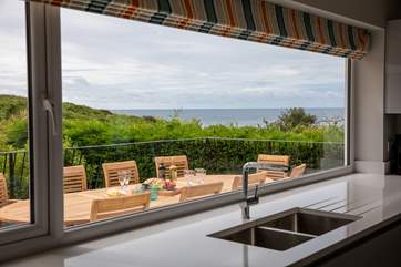 Even washing up is a pleasure with views like this!