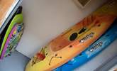 Body boards and kayaks are available for your use at anytime.  - Thumbnail Image