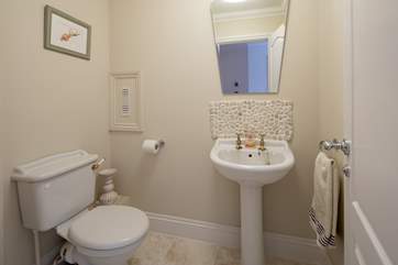 Ground floor cloakroom.