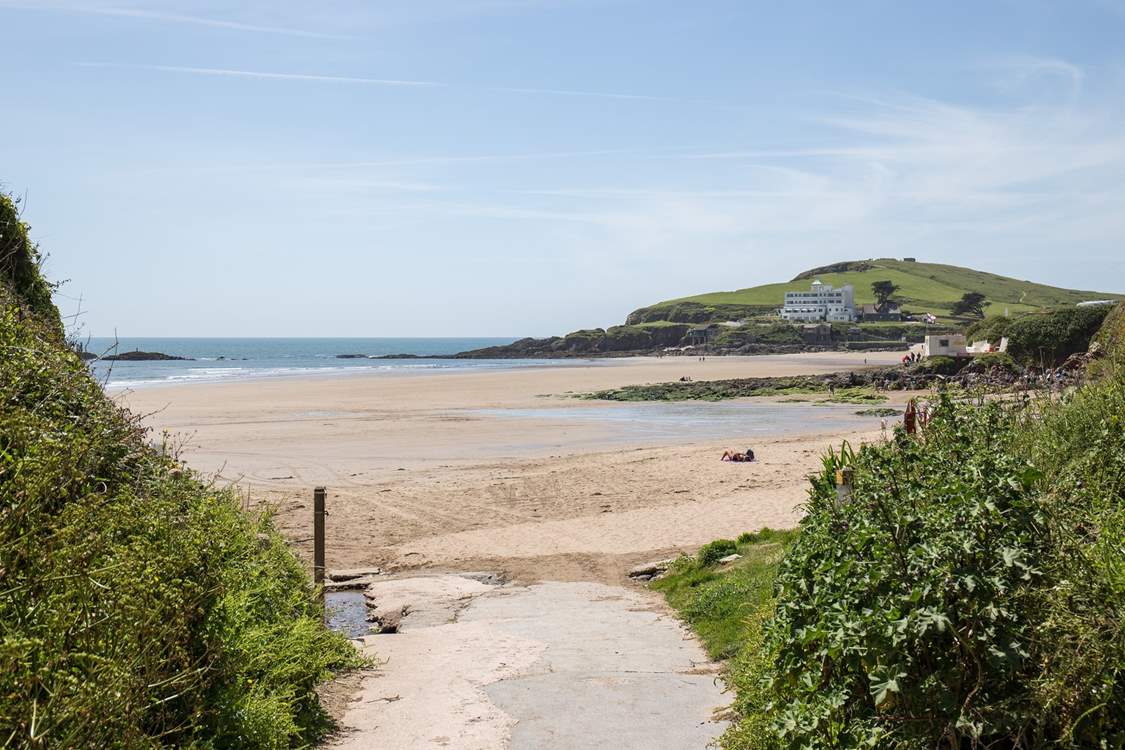 The access to Bigbury Beach is literally on your doorstep.