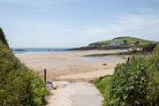 The access to Bigbury Beach is literally on your doorstep.