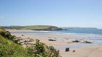 The beautiful Sedgewell Beach.
