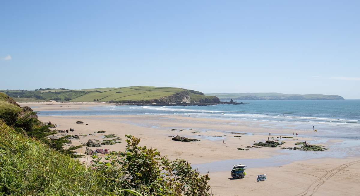 The beautiful Sedgewell Beach.