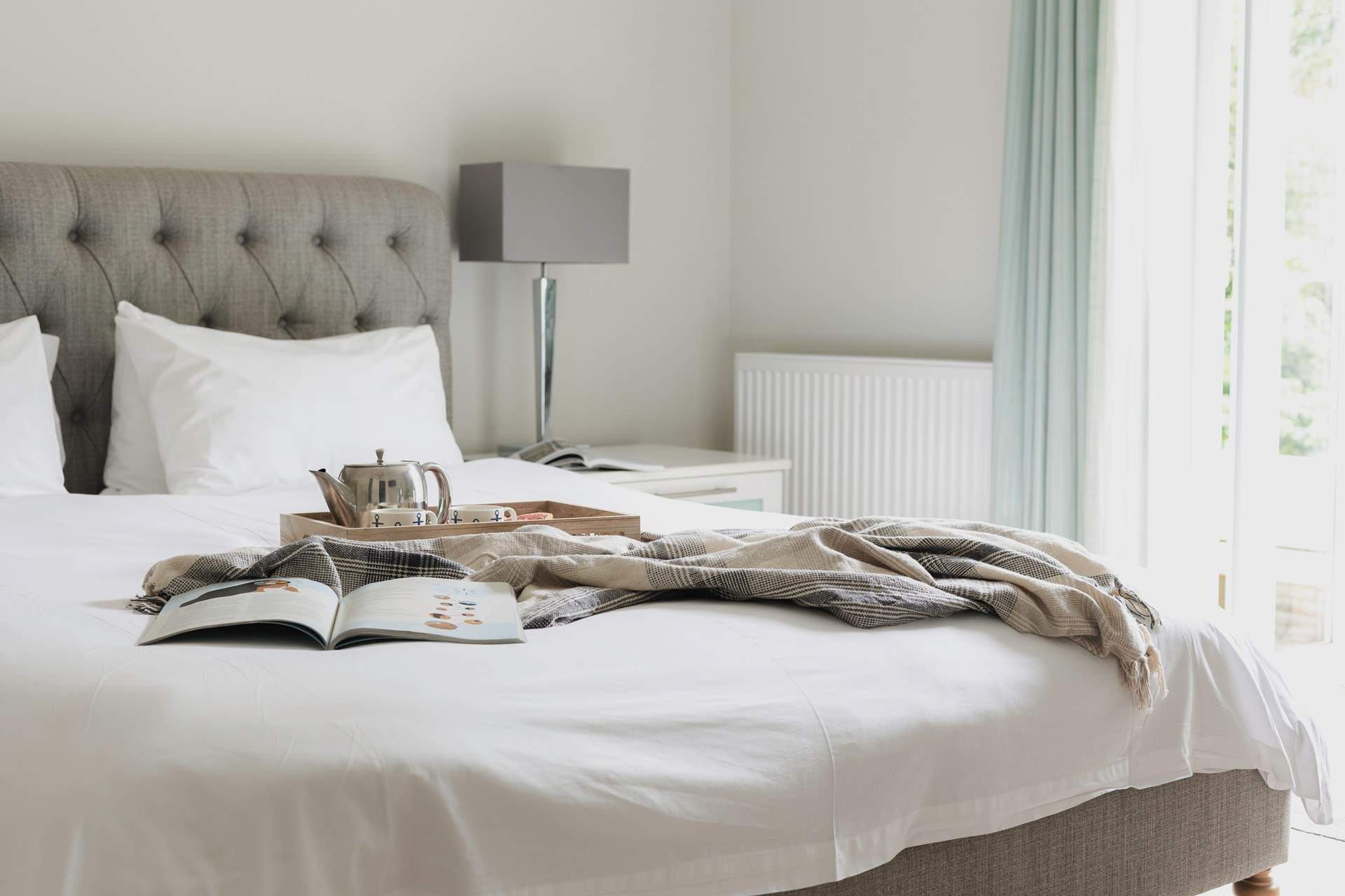 The master bedroom is home to this fabulous super-king size bed (bedroom 5).