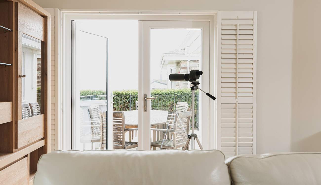 Take in the stunning views from the balcony.