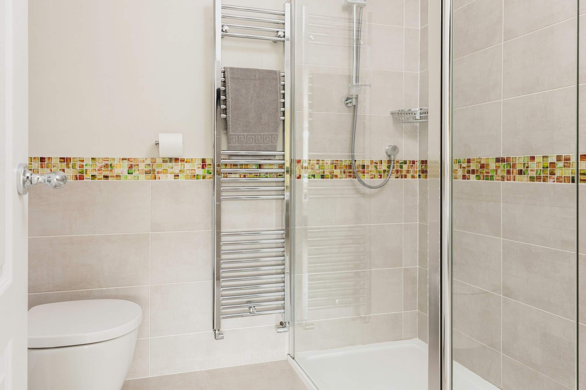 The en suite shower room to bedroom 1.