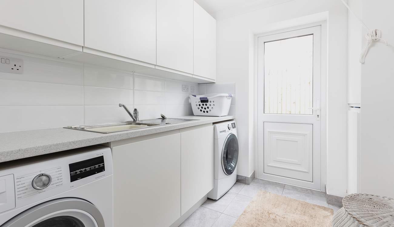 The separate utility room on the ground floor.