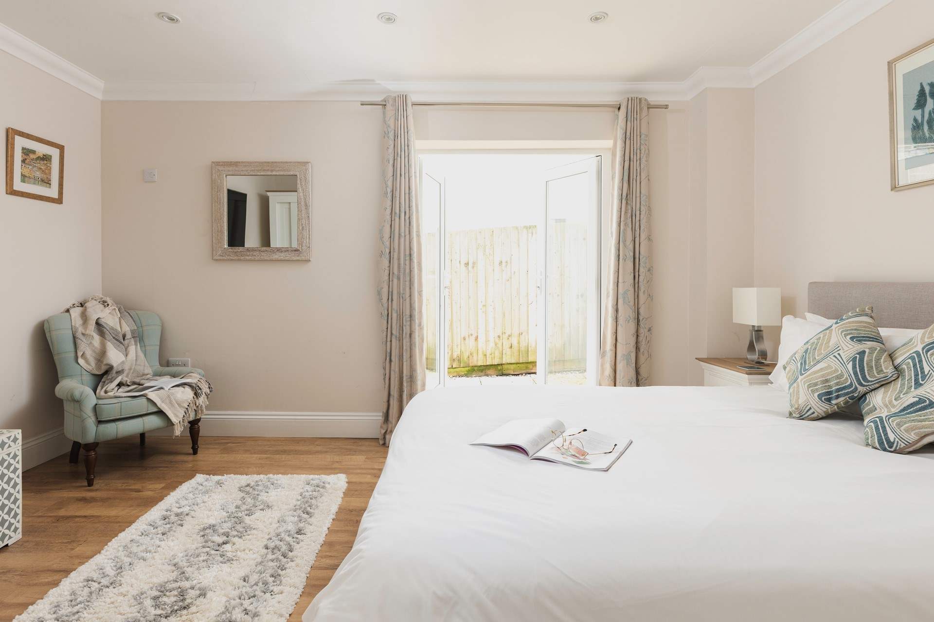 Bedroom 3 has a comfy king-size bed. 