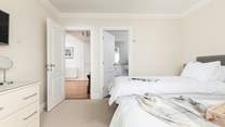 The gorgeous bedrooms are located on the ground floor.
